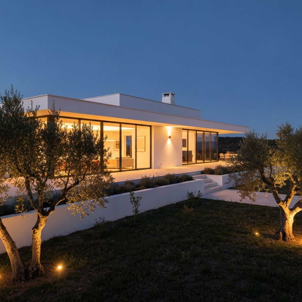 Casa de luxo com iluminação moderna em Portugal